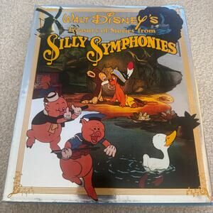 Walt Disney’s Silly Symphonies 1981 Hardcover Book w Dust Jacket Vintage